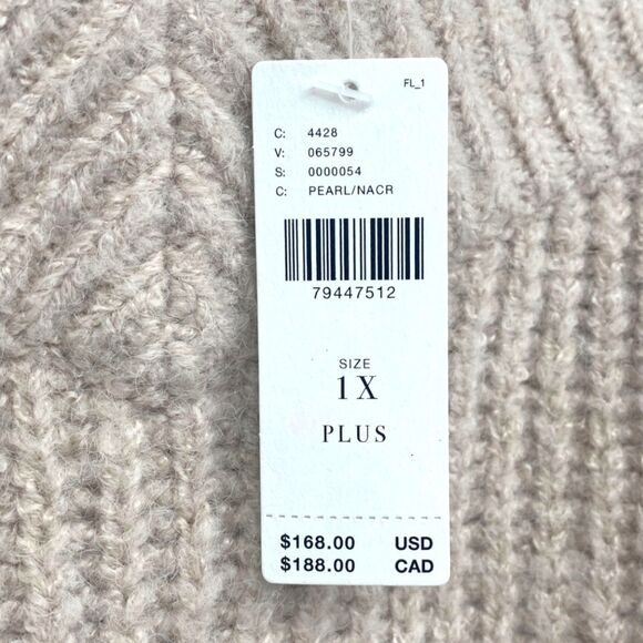 NWT Anthropologie x Mare Mare Wool Blend Sweater Slip Layered Midi Dress Plus 1X - Picture 8 of 13